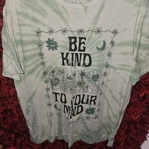 PS/LA Green Tie-Dye Graphic T-Shirt Size O/S